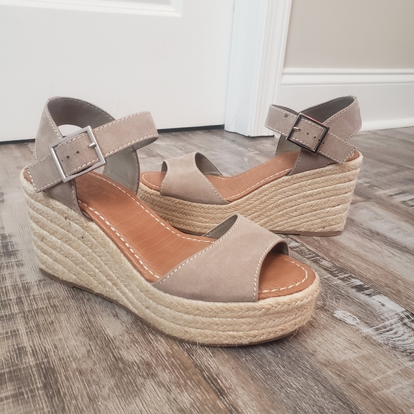 Circus by Sam Edelman Delilah Tan Wedge Espadrille Heel Size 8 - Picture 10 of 13